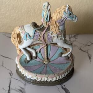 Vintage Emson Horse Carousel Bookend Doorstop